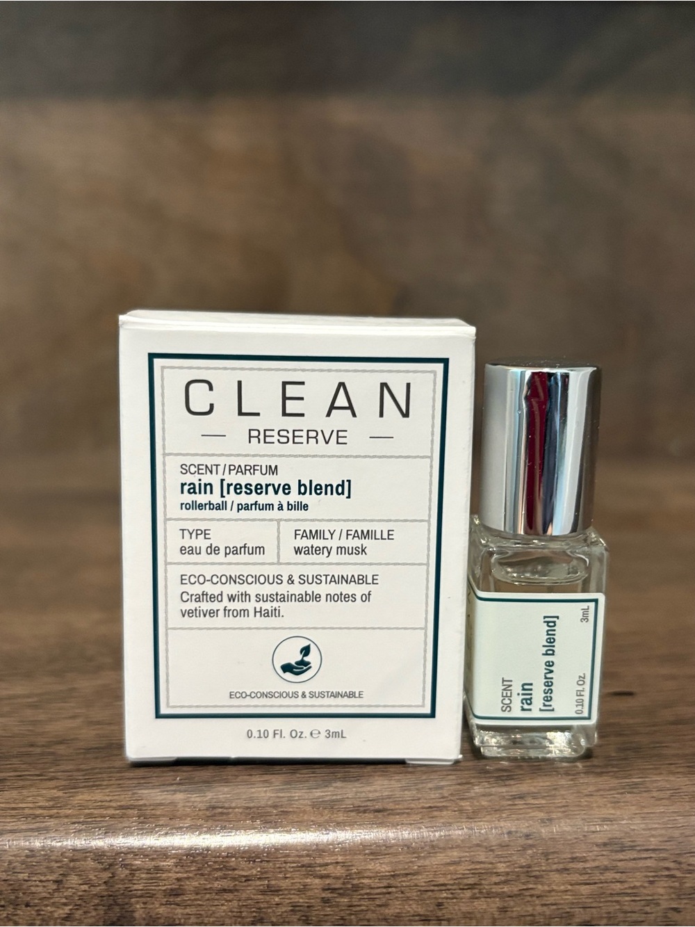 NEW IN BOX CLEAN RESERVE Rain Rollerball - mini Travel size